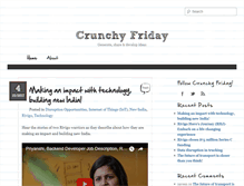 Tablet Screenshot of crunchyfriday.com